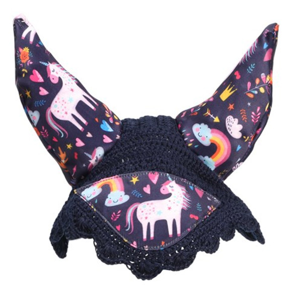 Bambino Ear Bonnet NEW Pony- Navy Unicorn