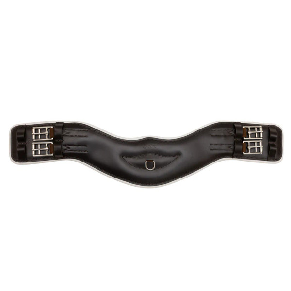Syd Hill Anatomical Leather Dressage Girth With White Backing