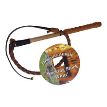 Australian Made Stock Whip - Mini Chromehide Kids - Aussie Saddlery