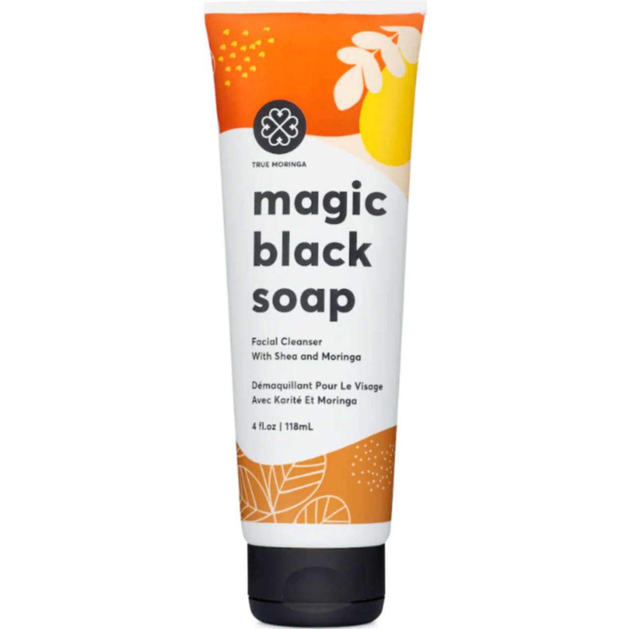 True Moringa Magic Black Soap Facial Cleanser