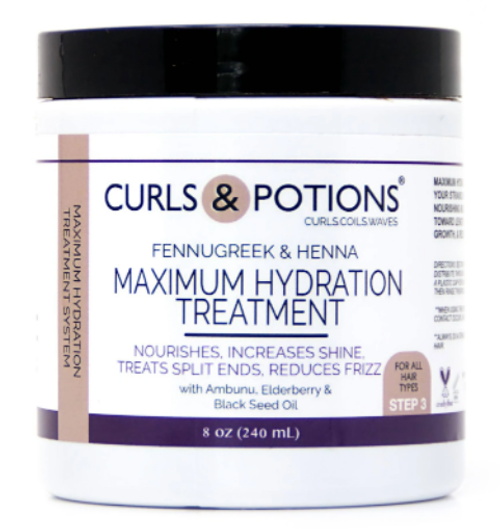 Curls & Potions Maximum Hydration Treatment - Step 3  (8oz)