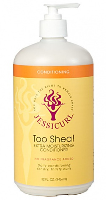 Jessicurl Too Shea Extra Moisturizing Conditioner (Island Fantasy - 32oz -Gluten Free)