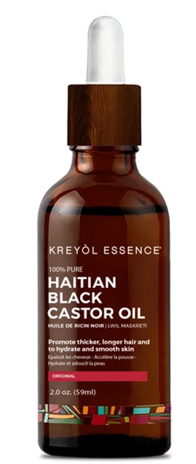 Kreyol Essence Haitian Black Castor Oil - (Lwil Maskreti) 100% Natural - 2 oz