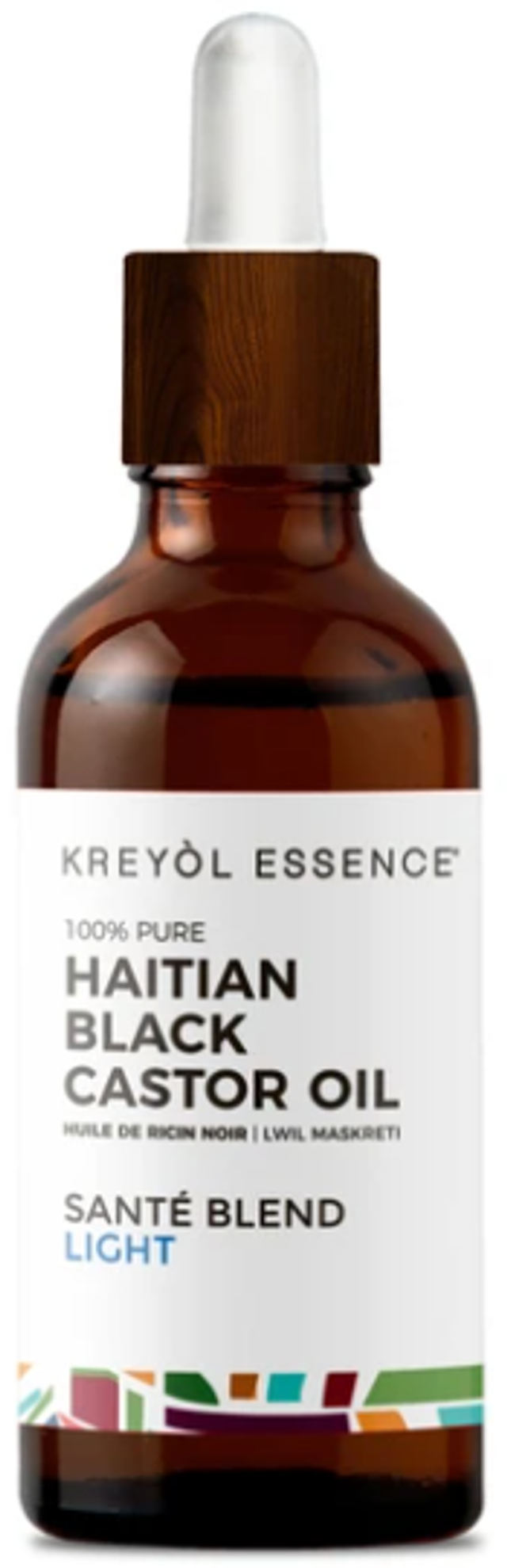  Kreyol Essence Haitian Black Castor Oil LIGHT- (Lwil Maskreti) - 3.4 oz