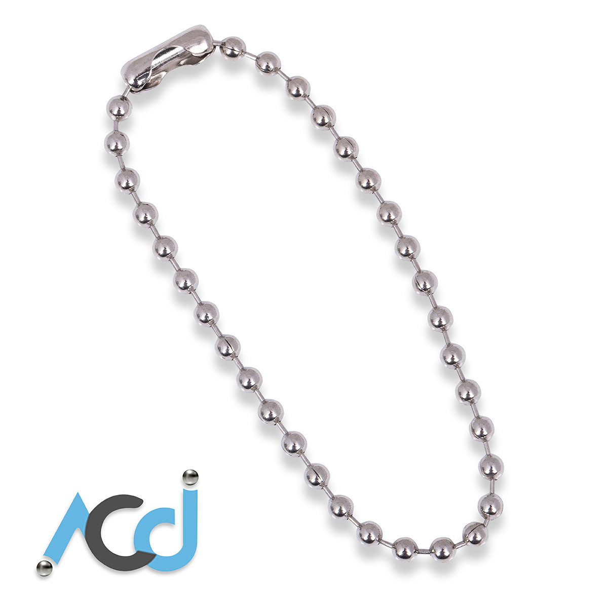 Antique Silver Ball Chain Necklaces - 24 Inch - 2.4mm Diameter - Set O - Foto 7