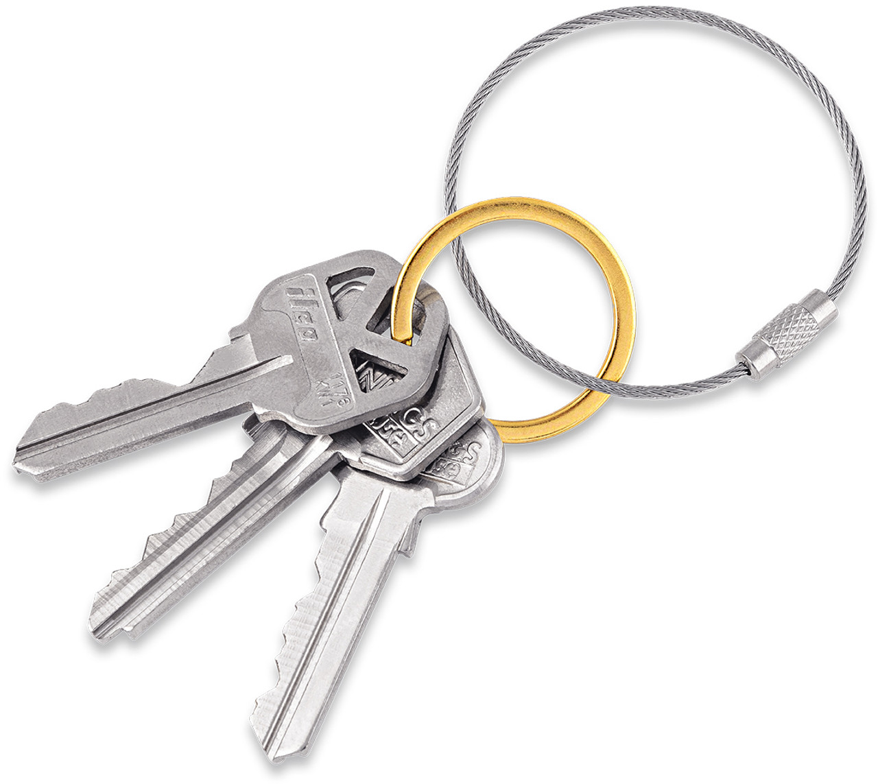 Wired Key Ring Stainless Steel Bulk Wholesale - Aussie Chains Direct