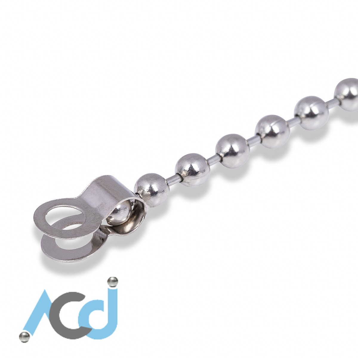 Ball Chain 3.2mm Swing Tag Universal - Silver Chrome - Aussie