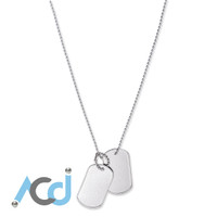 Demo: Dog Tag Necklace Dual Rolled