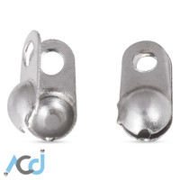 Ball Chain [1.5 to 3.2mm] Covered Connectors - Stainless Steel