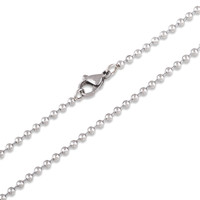 Ball Chain 1.5mm [16 to 30"] Necklace with Lobster Clasp [41 to 76cm] - Stainless Steel