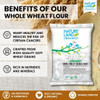 Natureland Organics Whole Wheat Flour|5000gm|12.15 lbs