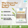 Natureland Organics Pearl Barley|2500gm|6.08 lbs
