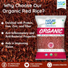 Natureland Organics Red Rice|1000gm|2.43 lbs