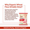 Organic Whole Wheat Flour (Chakki Atta)|1000gm|2.43 lbs