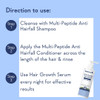 Multi Peptide Anti Hairfall Shampoo - Rice Water, Rosemary, Capilia Longa, Hyaluronic Acid & Caffeine|250 g|8.82 Oz