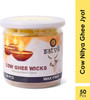 SATVIK Pack of 50 Pure Cow Ghee Wicks for Puja | Ready-to-Use Diya Batti|218 g|7.69 Oz