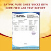 SATVIK Pack of 150 Pure Ghee Wicks for Puja|120 g|4.23 Oz