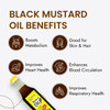 Nutriorg Cold Pressed 100% Organic Mustard Oil 1 L | Natural Filtration for Nutrients Retention | Essential Cooking Purpose | Unrefined | Can be Used for Hair & Skin|32.4192Oz|2.0262lbs