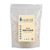 Praakritik Organic Sprouted Ragi Atta - 100% Natural Sprouted Finger Millet Flour - Nachni Atta - Kelvaragu Flour - Rich in Calcium & Protein - Sprouted Ragi Flour - 1KG (500GM x 2)|35.2Oz|2.2lbs