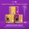 PHOOL LUXURY INCENSE Pack Of 2 Natural Incense Cones, Meditation Pack - 80 Organic Dhoop Cones | Fragrances - Nagchampa & Patchouli | Dhoop Cones For Pooja | Free Dhoop Stand Inside