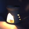 India Meets India Ceramic Clay Aroma Oil Burner and Tea Light Lamp - White|450ml|15.22 fl oz [Fit Tuber Recs]