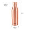 Milton Charge 1000 Copper Bottle | 930 ml | 31.43 fl oz [Fit Tuber Recs]