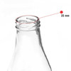 Pure Source India Glass Water Bottle, Set of 4, Clear | 200ml | 6.76 fl oz [Fit Tuber Recs]