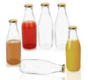 Pure Source India Glass Bottle, Set of 4, Clear | 1 L | 33.81 fl oz [Fit Tuber Recs]