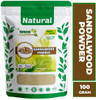 Natural Health and Herbal Products of Natural Sandalwood Powder for Face pack, Face Masks and for Natural white Skin Care Products for men and women for daily use | 100 gm | 3.53 oz [Fit Tuber Recs]