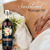 Old Tree Sandalwood Massage Oil for Body Muscle Relaxation - Cold Pressed Pure & Natural Aromatic Oil for Stress Relief and Healthy Skin | 200 ML | 6.76 fl oz [Fit Tuber Recs]