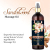 Old Tree Sandalwood Massage Oil for Body Muscle Relaxation - Cold Pressed Pure & Natural Aromatic Oil for Stress Relief and Healthy Skin | 200 ML | 6.76 fl oz [Fit Tuber Recs]