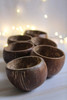 Taal Mell Coconut Bowl Eco-Friendly Handcrafted from Original Coconut Shells and 100% Natural (Pack of 4) | 300ml | 10.14 fl oz [Fit Tuber Recs]