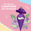 CamPure 100% Organic Camphor Car Freshener Cone - Lavender|60 g