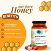 Healthy roots Litchi Honey 1Kg- Organic Honey Raw Unprocessed (Pure Honey 100% Natural No Added Sugar) (1 Kg)