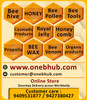 ONE BEE ORGANIC | Ginger/Ginger Honey | Natural Infused Honey - 280 GM.
