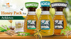 ONE BEE ORGANIC | Honey Pack for Athletes/Sports Person Drumstick, Acacia, Ashwagandha - 840gm.