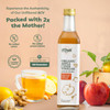 Miresi Natural & Organic Apple Cider Vinegar (250 ml) With 2x Mother & Ginger, Garlic, Lemon and Raw Honey | Unfiltered & Unrefined | Helps in Weight Loss | Promotes Skin Hydration | Glass Bottle