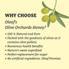 Oleaf Olive Honey - Natural Honey, Organic Honey, and 100% Pure Honey (350 GMS jar) | Honey Organic with No Added Sugar | Beautiful and Healthy Skin