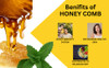 Rishi Kart Raw Organic Honeycomb - 4 inch by 3 inch block Natural (250-300 g)