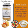 Two Farmers Organics Raw & Unprocessed Multifloral Honey & Bee Pollen Grains – Natural Superfood – 200g Grains & 250g Honey