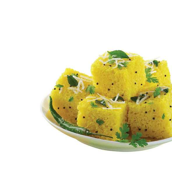 Gits Instant Khaman Dhokla Snack Mix, Makes 60 per Pack, Pure Veg, Indian Snack Mix, 2000g (Pack of 4, 500g Each)