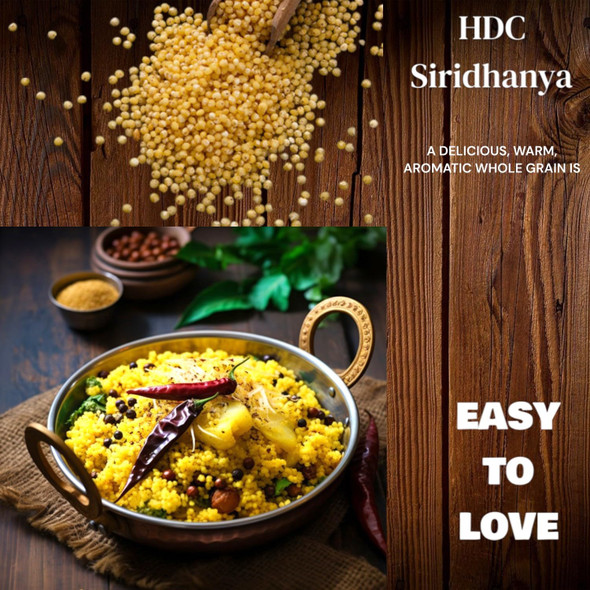 HDC Siridhanya Unpolished and Organic 5 Positive Millets|5x500 g|6.08 lbs
