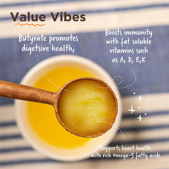 Two Brothers Organic Farms A2 Cultured Ghee, Desi Gir Cow|2 kg 300 g|5.59 lbs