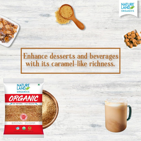 Natureland Organics Brown Sugar|1 kg|2.43 lbs