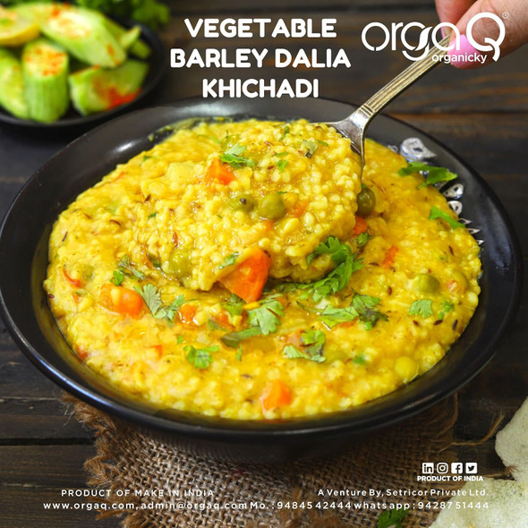 Orgaq Organicky Organic Barley/Jau Dalia|500gm|1.22 lbs