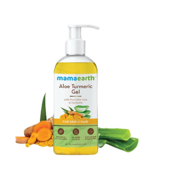 Mamaearth Aloe Turmeric Gel For Skin & Hair|300 ml