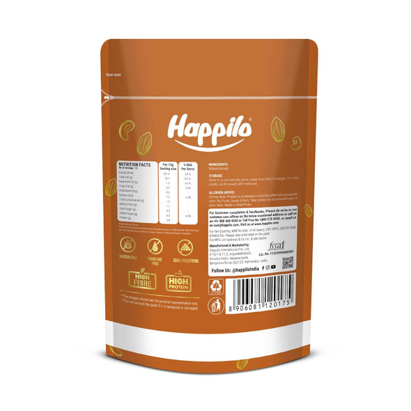 Happilo Deluxe 100% Natural Dried Kashmiri Walnut Kernels|200gm|7.05 Oz