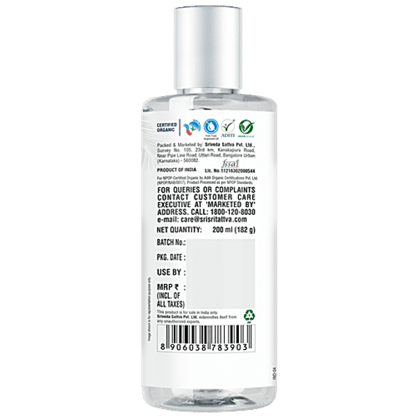 Sri Sri Tattva Organic Virgin Coconut Oil, Cold Pressed, Natural, Pure Coconut Oil for Healthy Hair and Skin Care - Suitable for Cooking|200 ml