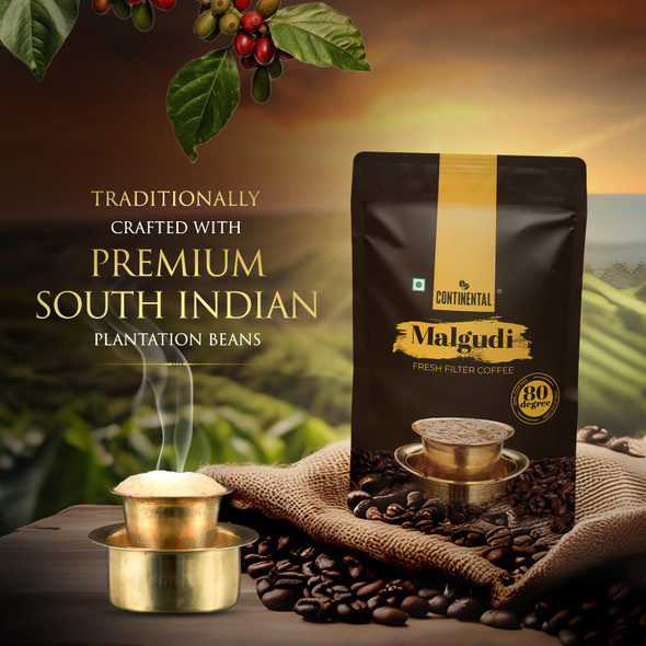 Continental Malgudi Filter Coffee Powder|500g|1.22 lbs