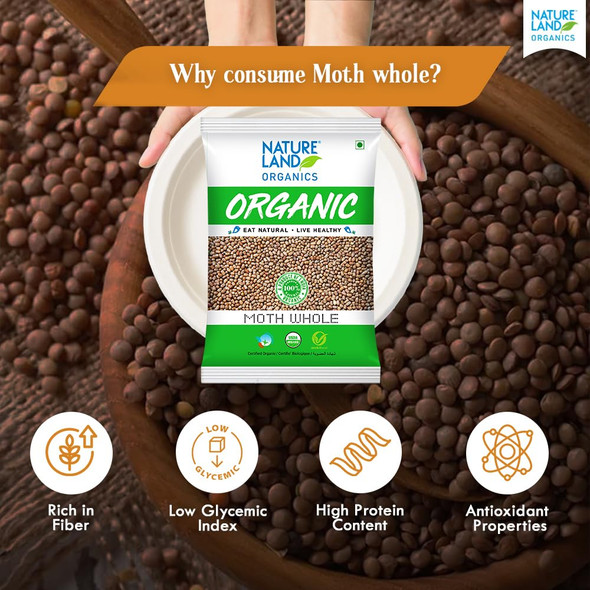 Natureland Organics Moth Whole|1000gm|2.43 lbs